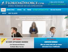 Tablet Screenshot of floridadivorce.com